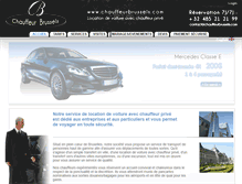 Tablet Screenshot of chauffeurbrussels.com